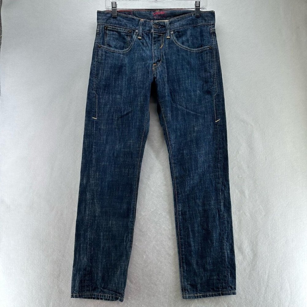 LEVI'S Red Collection Jeans Mens 31 x 30 Skinny Dark Washed Denim Cotton Blue